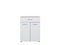 grey oak, white high gloss foil
